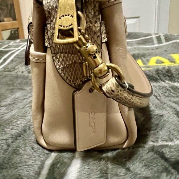 Coach Tate 18 with Genuine Snakeskin with Brass - Picture 5 of 11